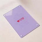 Cuadro San Valentín Corazones Minimal en Metacrilato