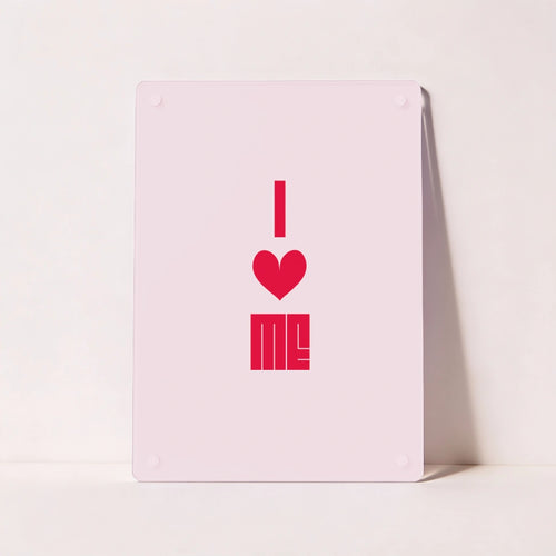 Cuadro San Solterín “I Love Me” en Metacrilato | Amor Propio