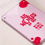 Cuadro San Valentín “All We Need Is Us” en Metacrilato