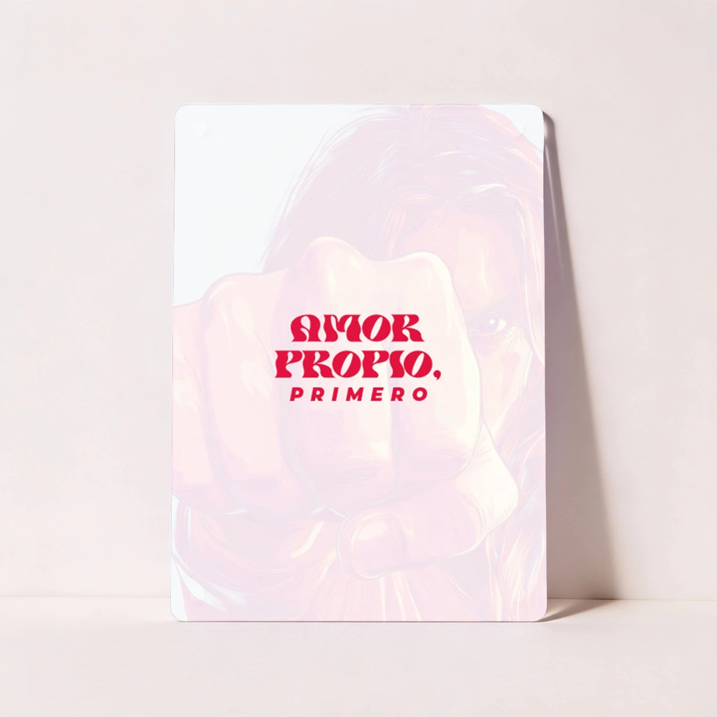 Cuadro San Solterín “Amor Propio, Primero” en Metacrilato