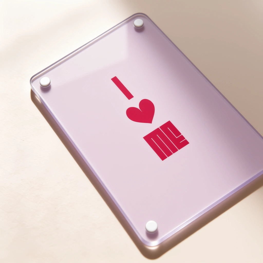 Cuadro San Solterín “I Love Me” en Metacrilato | Amor Propio