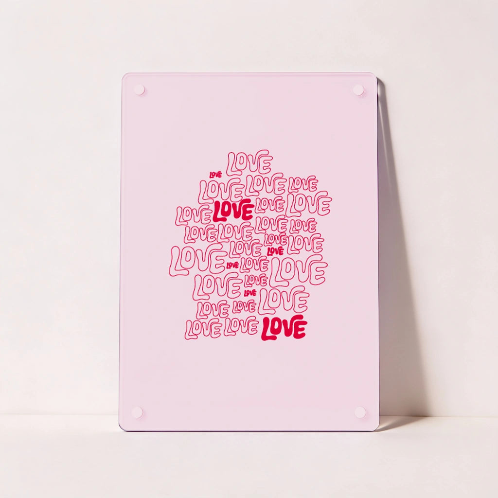 Cuadro Decorativo Love en Metacrilato | San Valentín