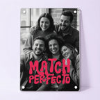 Cuadro San Solterín “Match Perfecto” en Metacrilato | Amigos