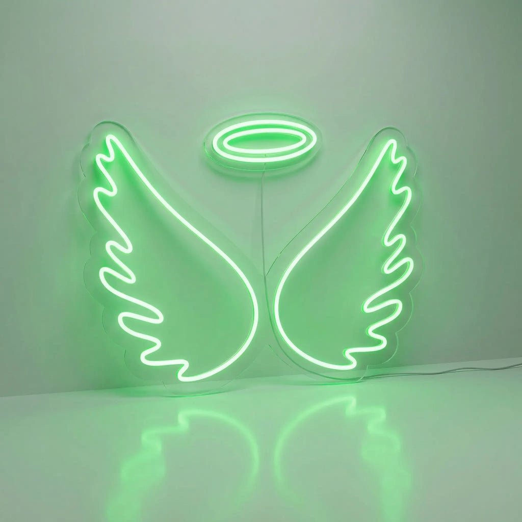 Neón LED Alas de Ángel | Decoración Luminosa Elegante