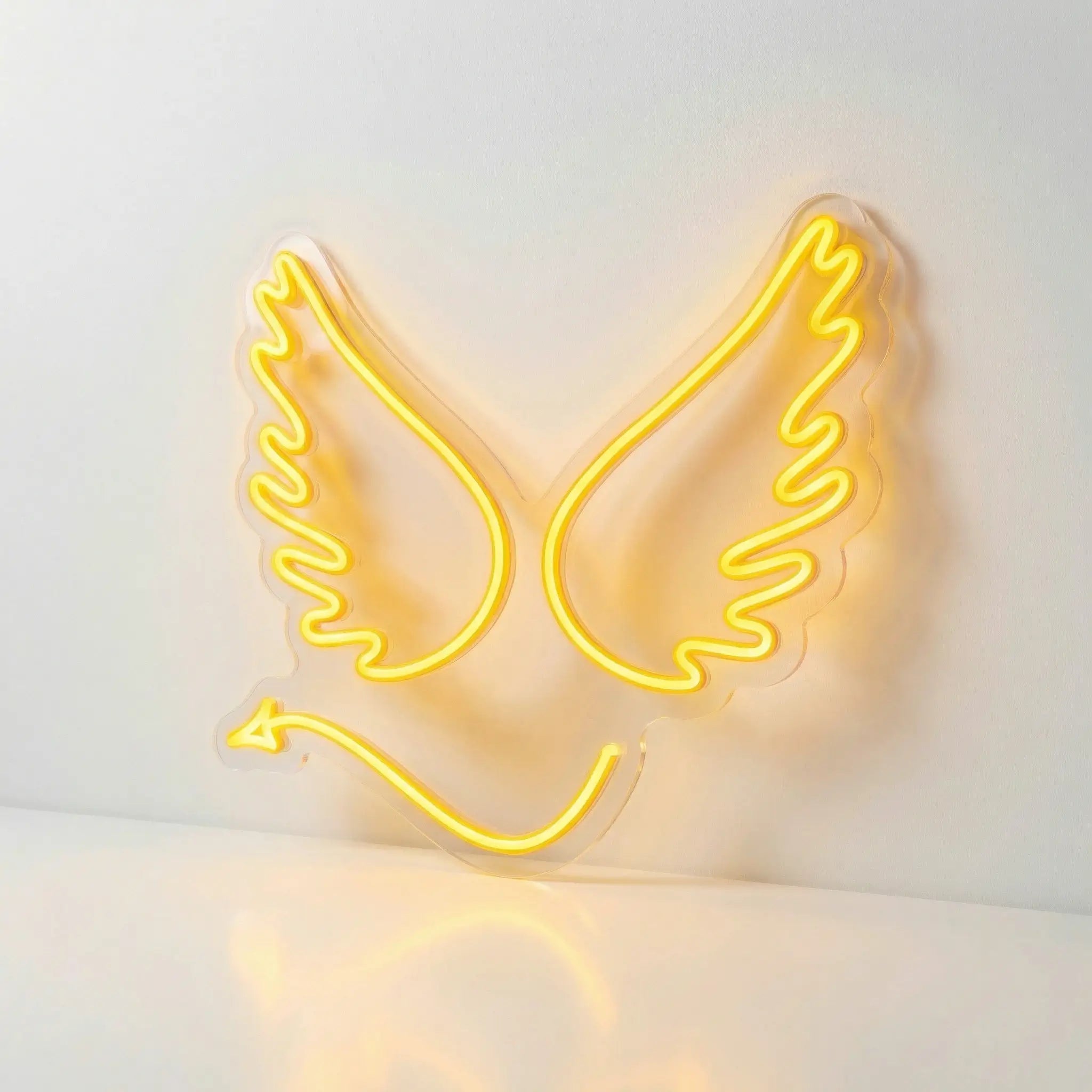 Neón LED Alas Rojas | Decoración Luminosa Ángel Rebelde