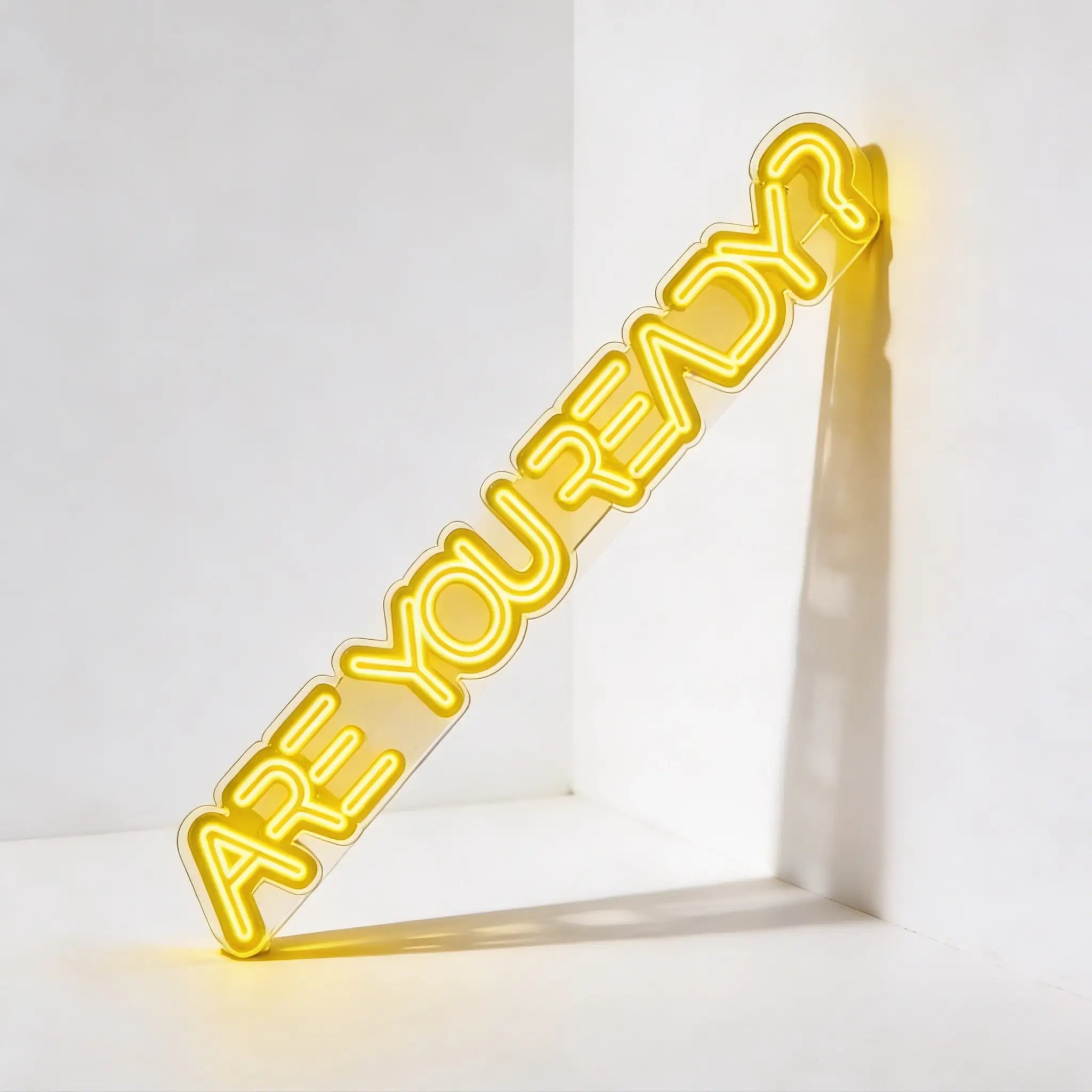 Neón LED Are You Ready? | Cartel Luminoso Motivacional y Decorativo
