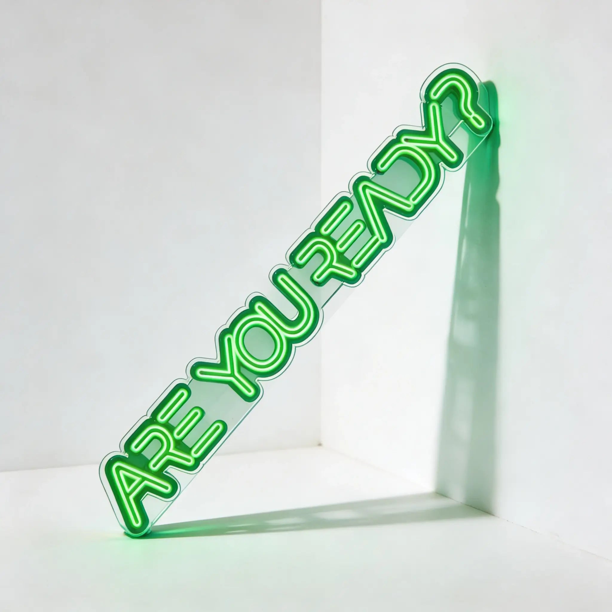 Neón LED Are You Ready? | Cartel Luminoso Motivacional y Decorativo