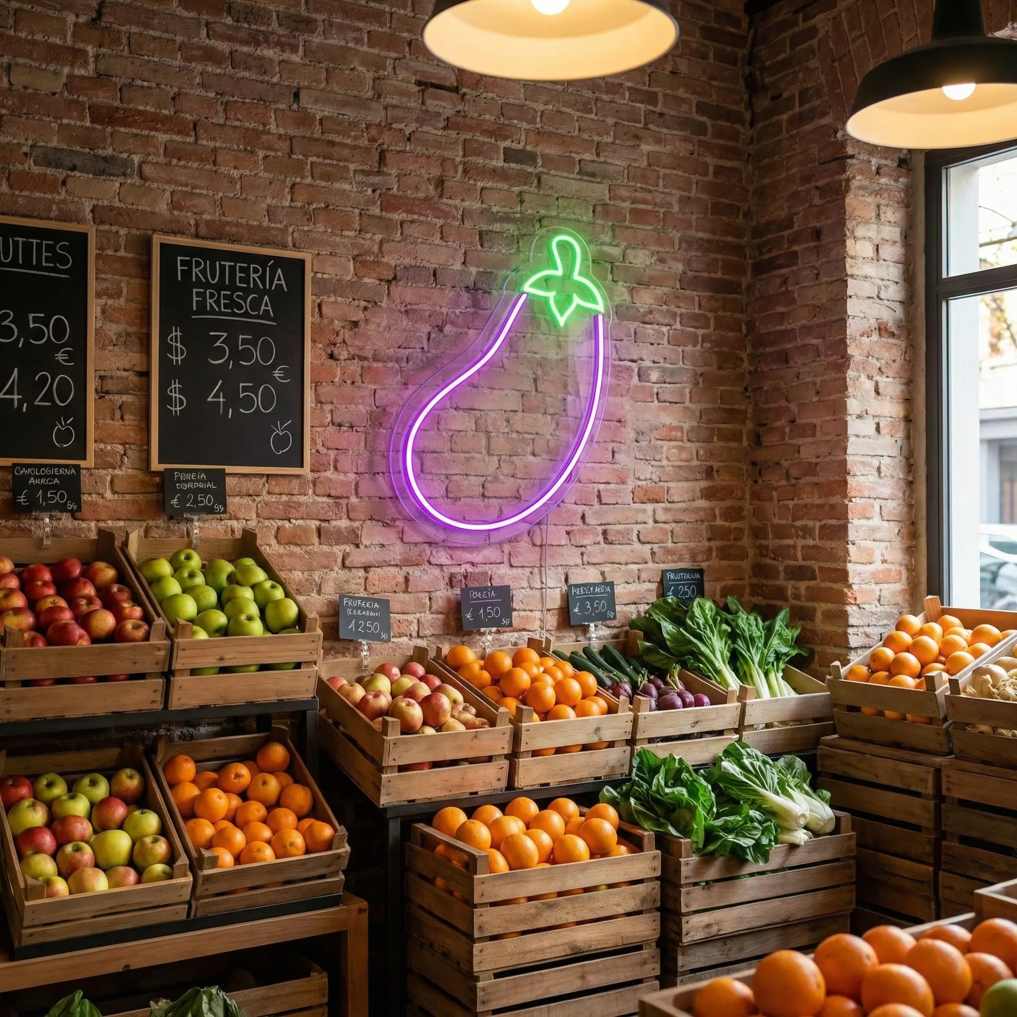 Neón LED Berenjena | Decoración Luminosa Atrevida y Pop