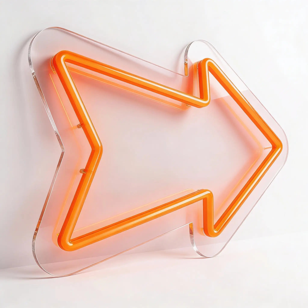 Neón LED Flecha | Señalización Luminosa Moderna