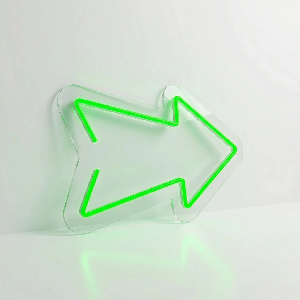 Neón LED Flecha | Señalización Luminosa Moderna