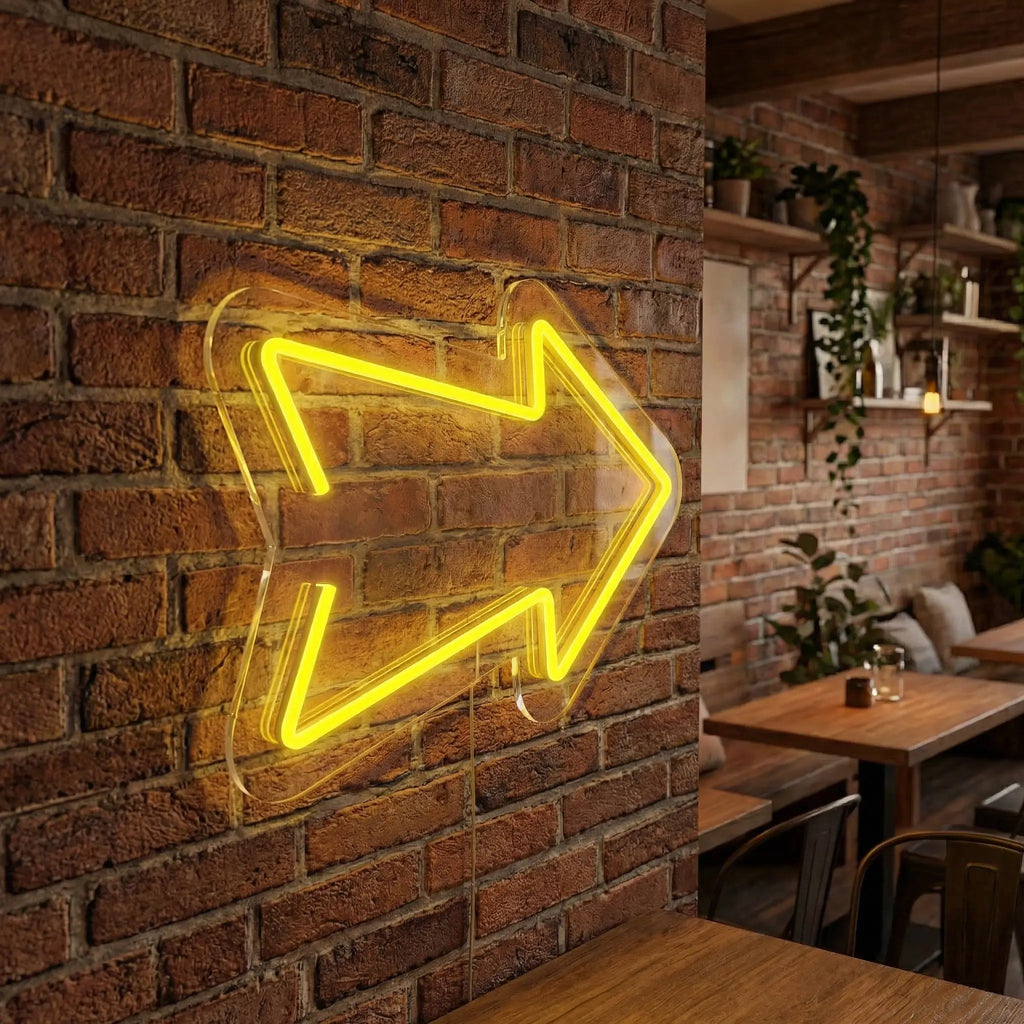 Neón LED Flecha | Señalización Luminosa Moderna