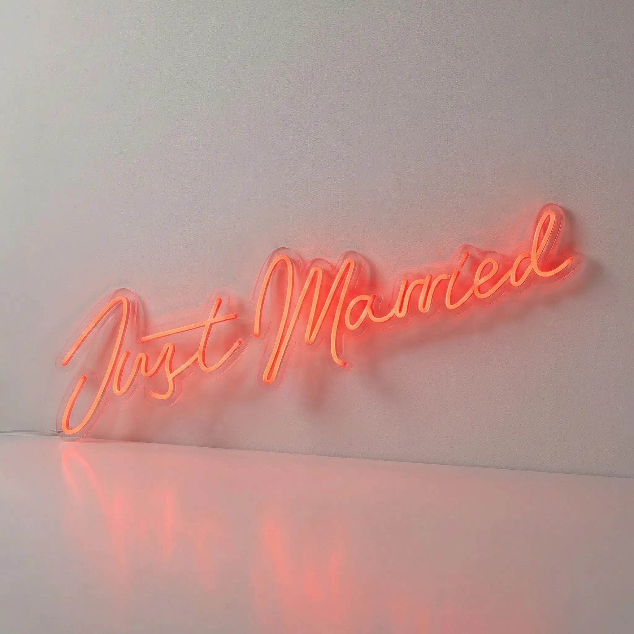 Neón LED “Just Married” | Decoración Luminosa para Bodas