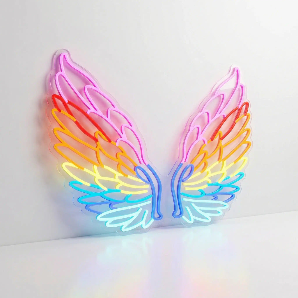 Neón LED Alas de Ángel | Decoración Luminosa Impactante
