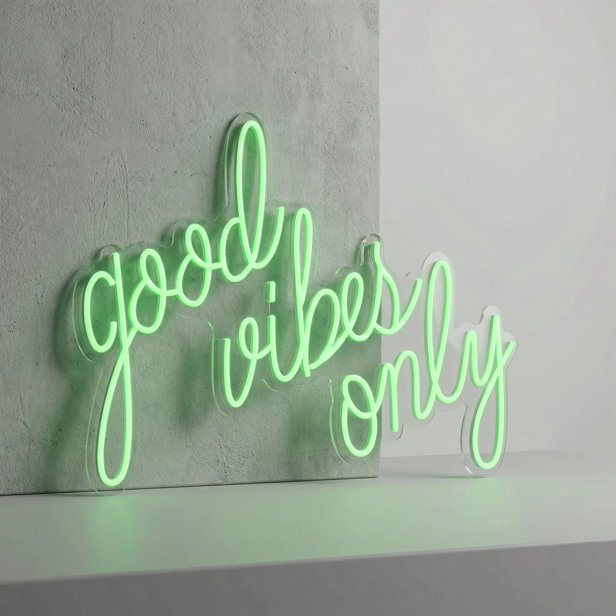 Neón LED “Good Vibes Only” | Decoración Moderna con Luz