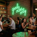 Neón LED “Good Vibes Only” | Decoración Moderna con Luz