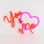 Neón LED “You & Me” | Decoración Romántica Moderna