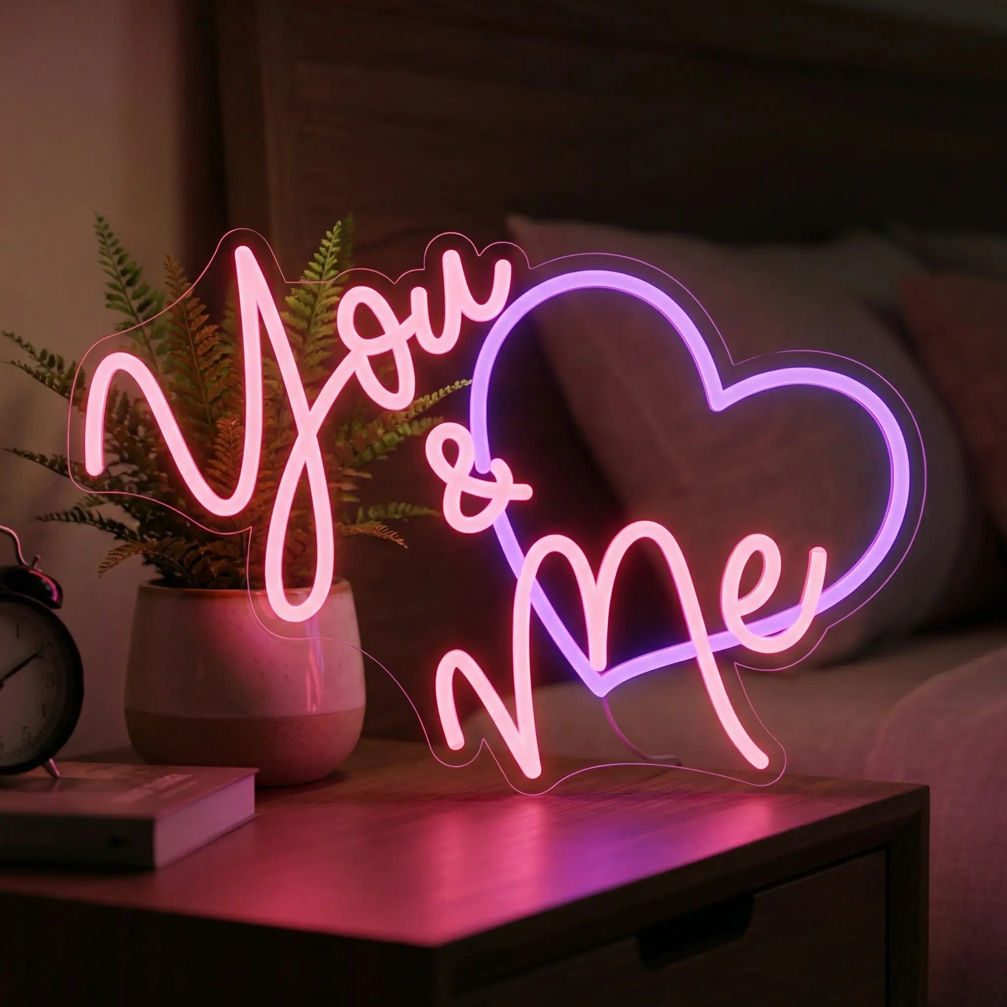 Neón LED “You & Me” | Decoración Romántica Moderna