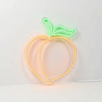 Neón LED Melocotón | Luz Decorativa Frutal en Tonos Cálidos