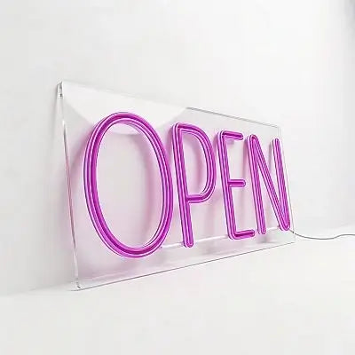 Neón LED “OPEN” | Rótulo Luminoso para Negocios y Escaparates