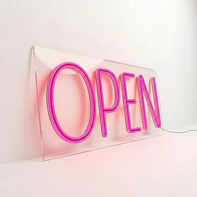 Neón LED “OPEN” | Rótulo Luminoso para Negocios y Escaparates