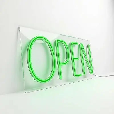 Neón LED “OPEN” | Rótulo Luminoso para Negocios y Escaparates