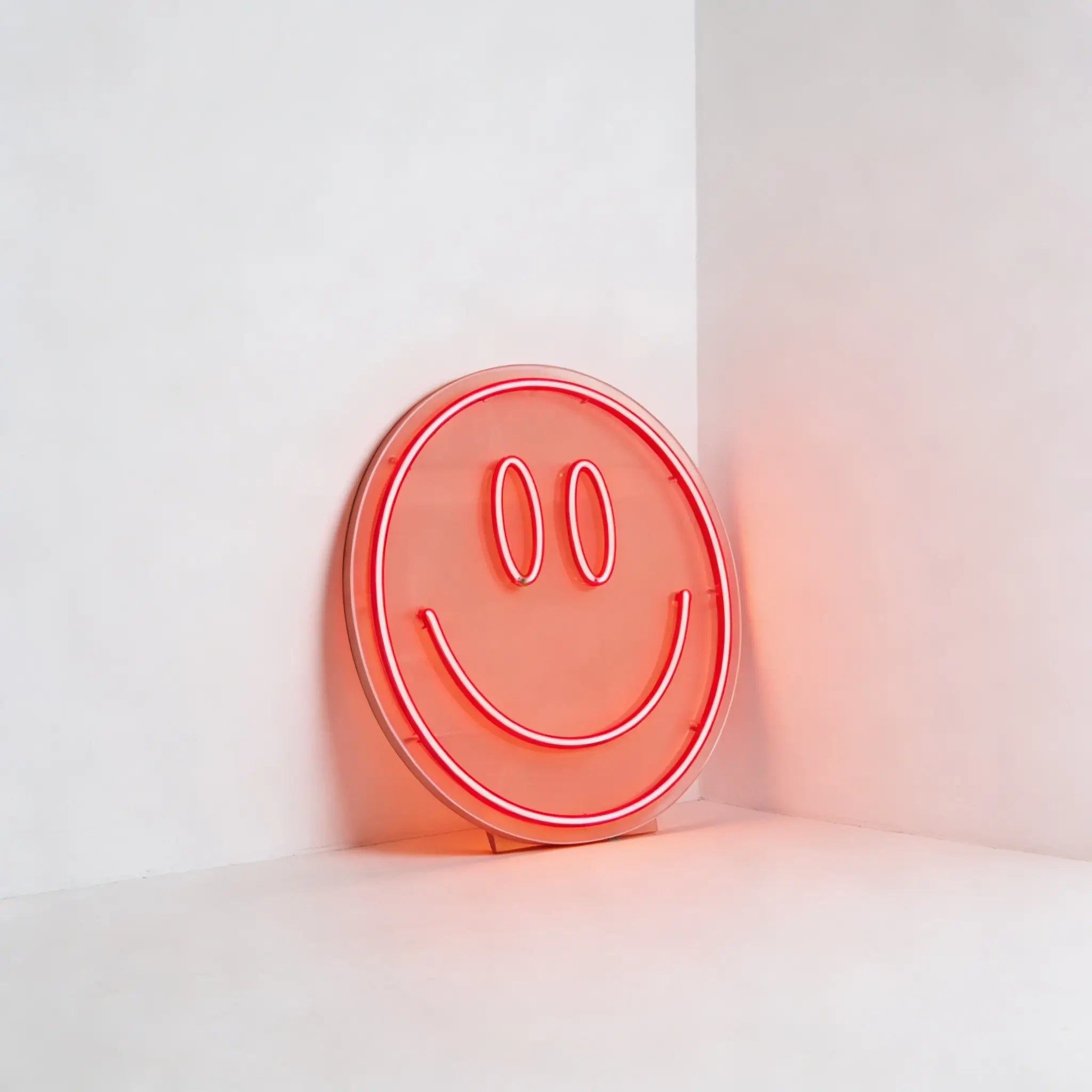 Neón LED Smiley Decorativo Blanco Cálido | RotulMarket