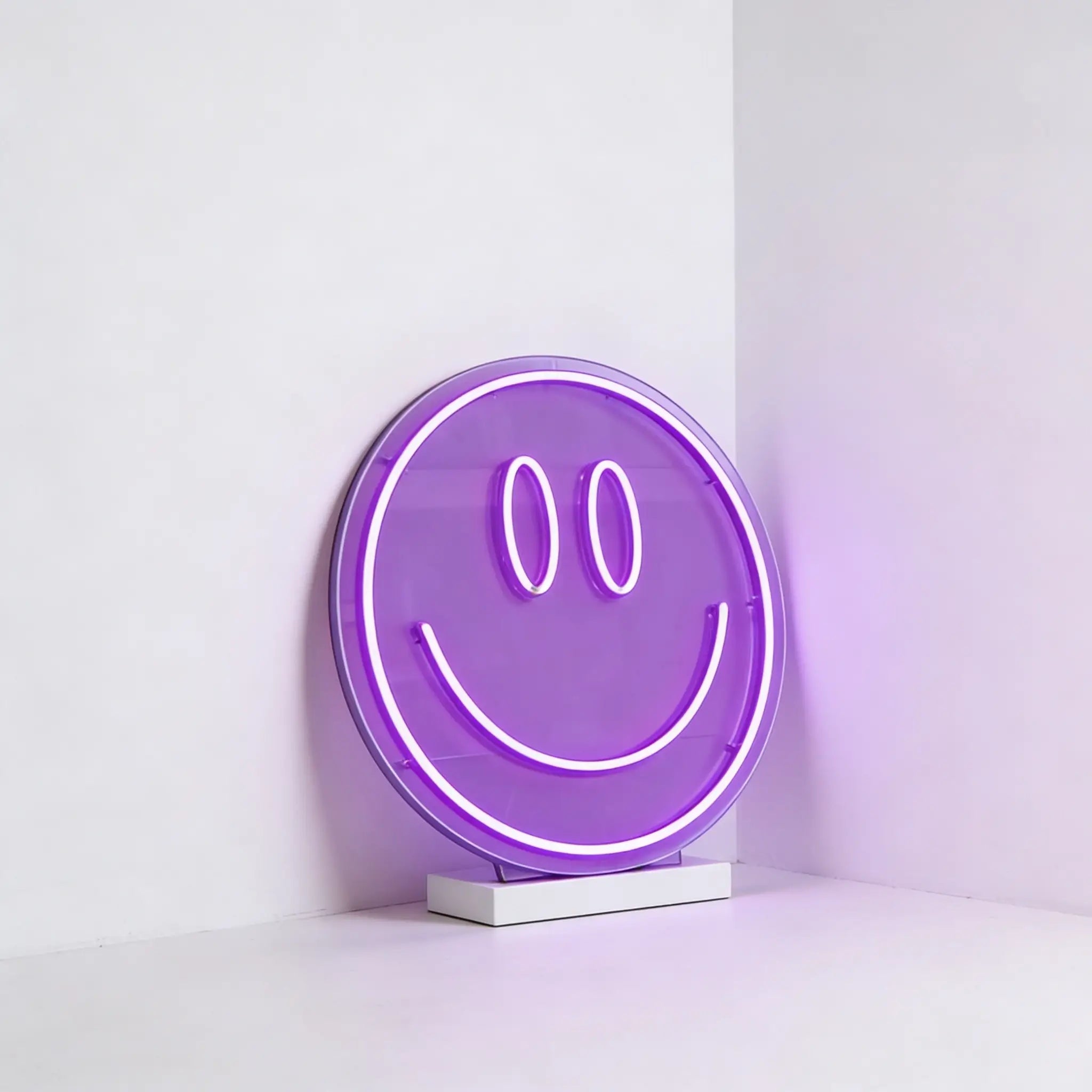 Neón LED Smiley Decorativo Blanco Cálido | RotulMarket