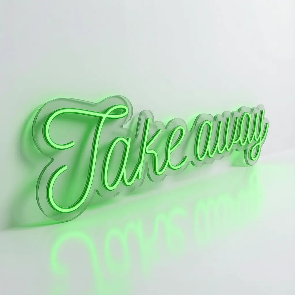 Neón LED “Take Away” | Decoración Luminosa para Negocios