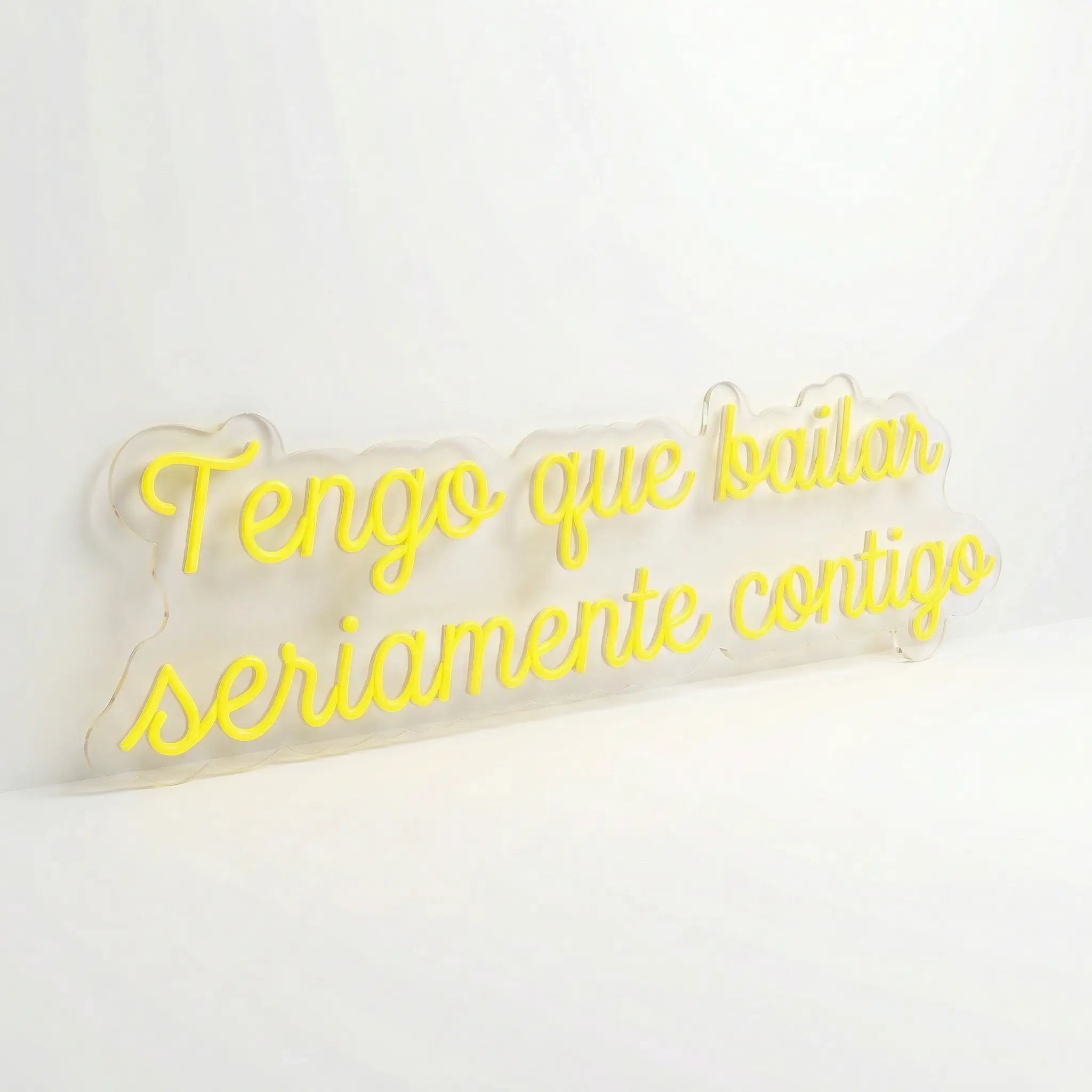 Neón LED “Tengo que bailar seriamente contigo” | Decoración Luminosa Rosa