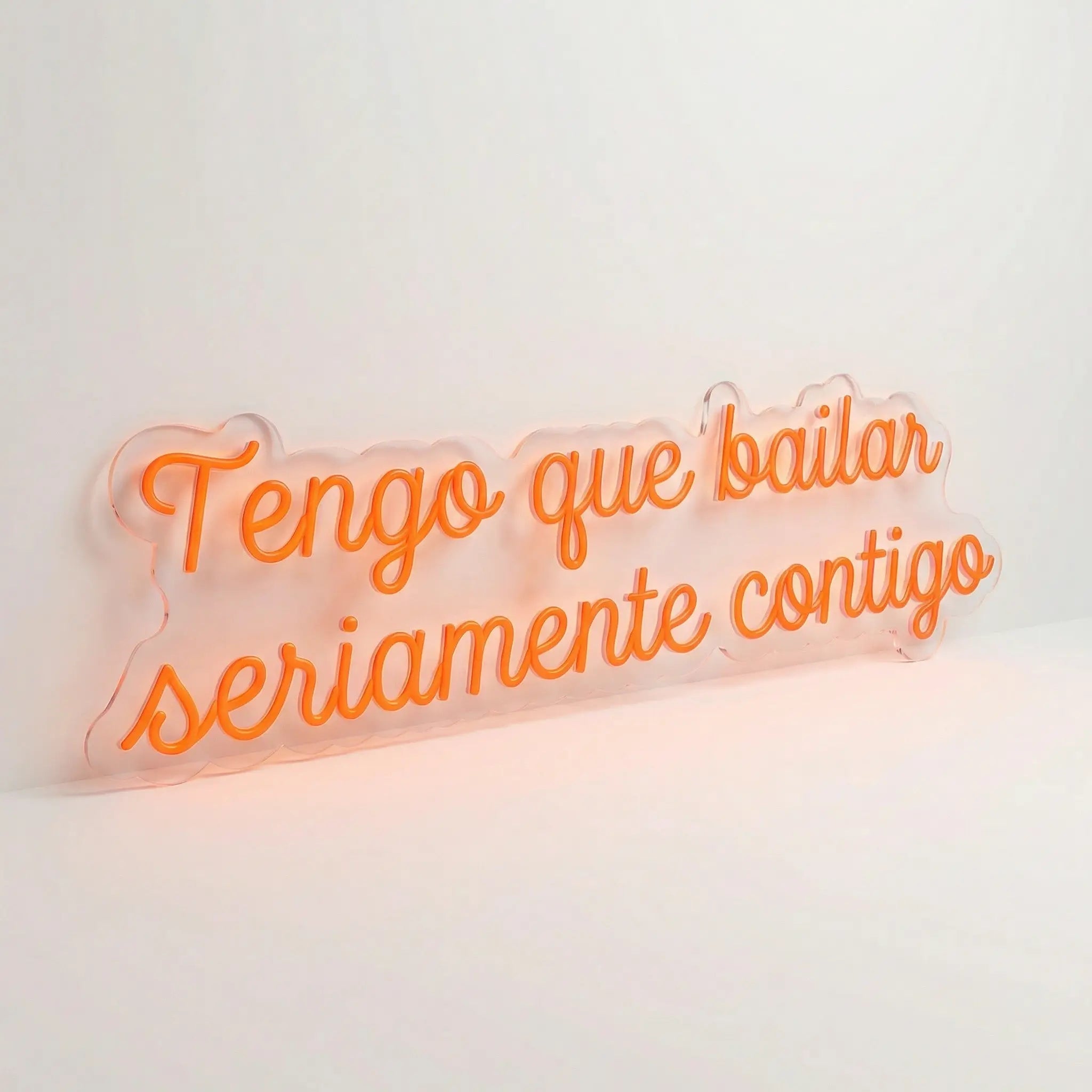 Neón LED “Tengo que bailar seriamente contigo” | Decoración Luminosa Rosa