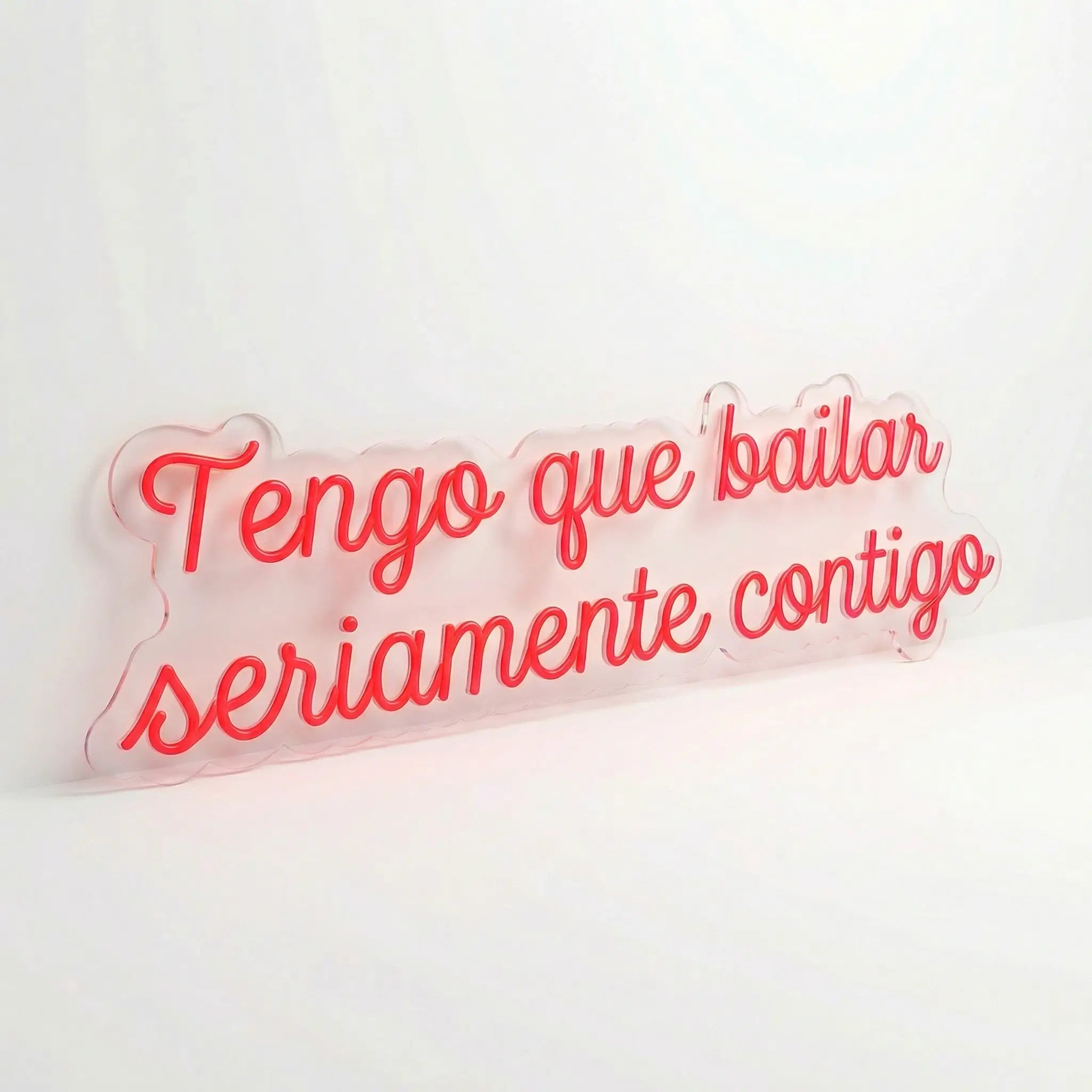 Neón LED “Tengo que bailar seriamente contigo” | Decoración Luminosa Rosa