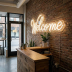 Neón LED Welcome | Luz Decorativa para Entradas y Negocios