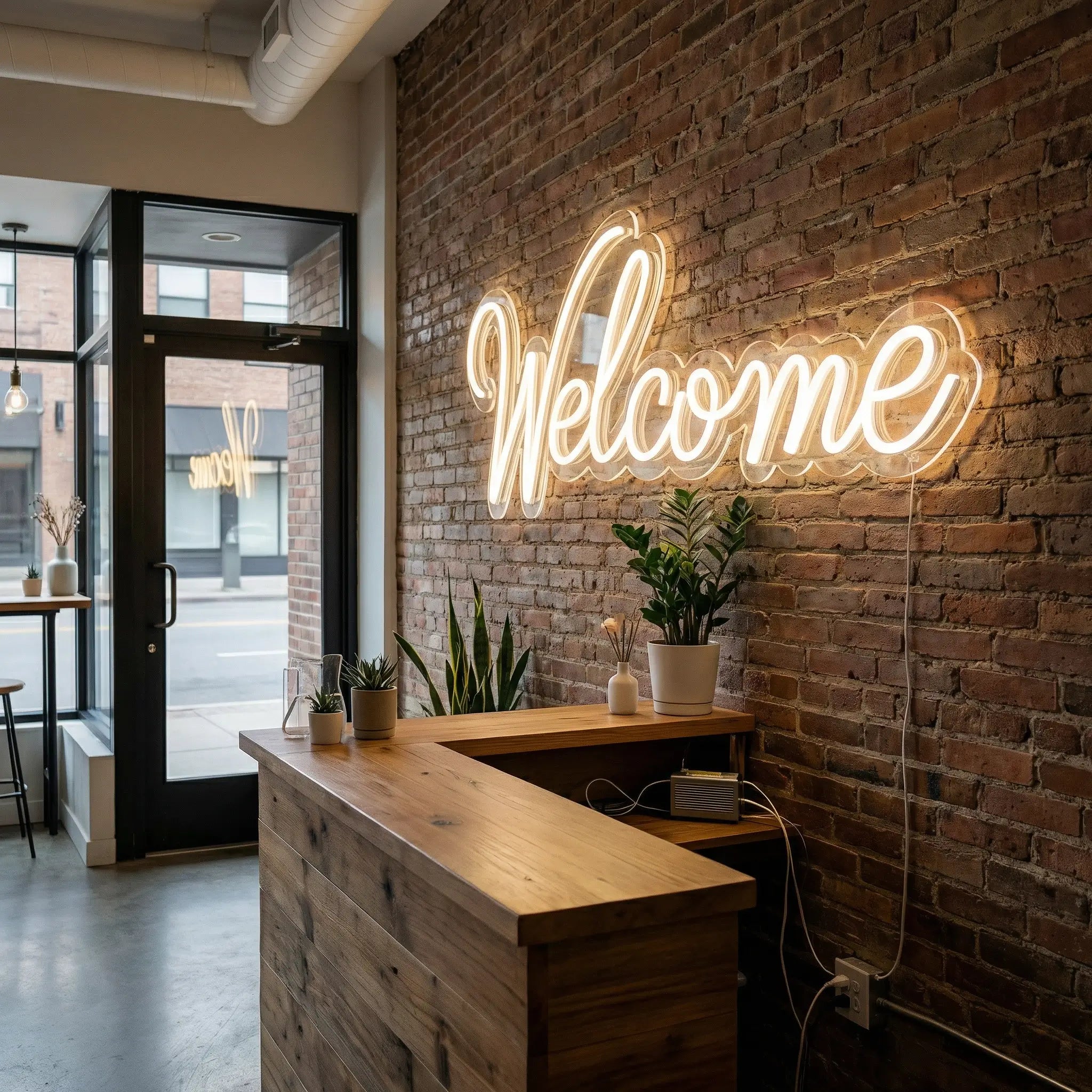 Neón LED Welcome | Luz Decorativa para Entradas y Negocios