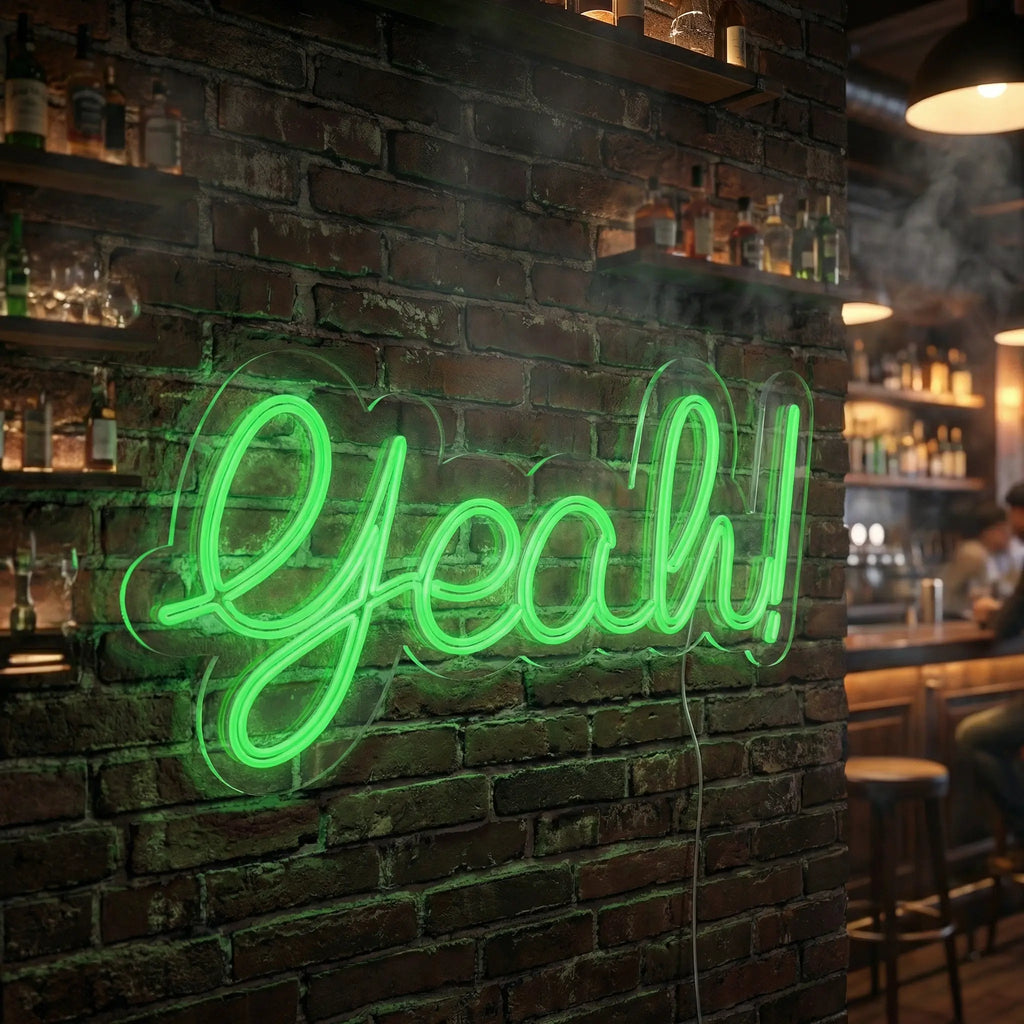 Neón LED “Yeah!” | Decoración Luminosa con Actitud